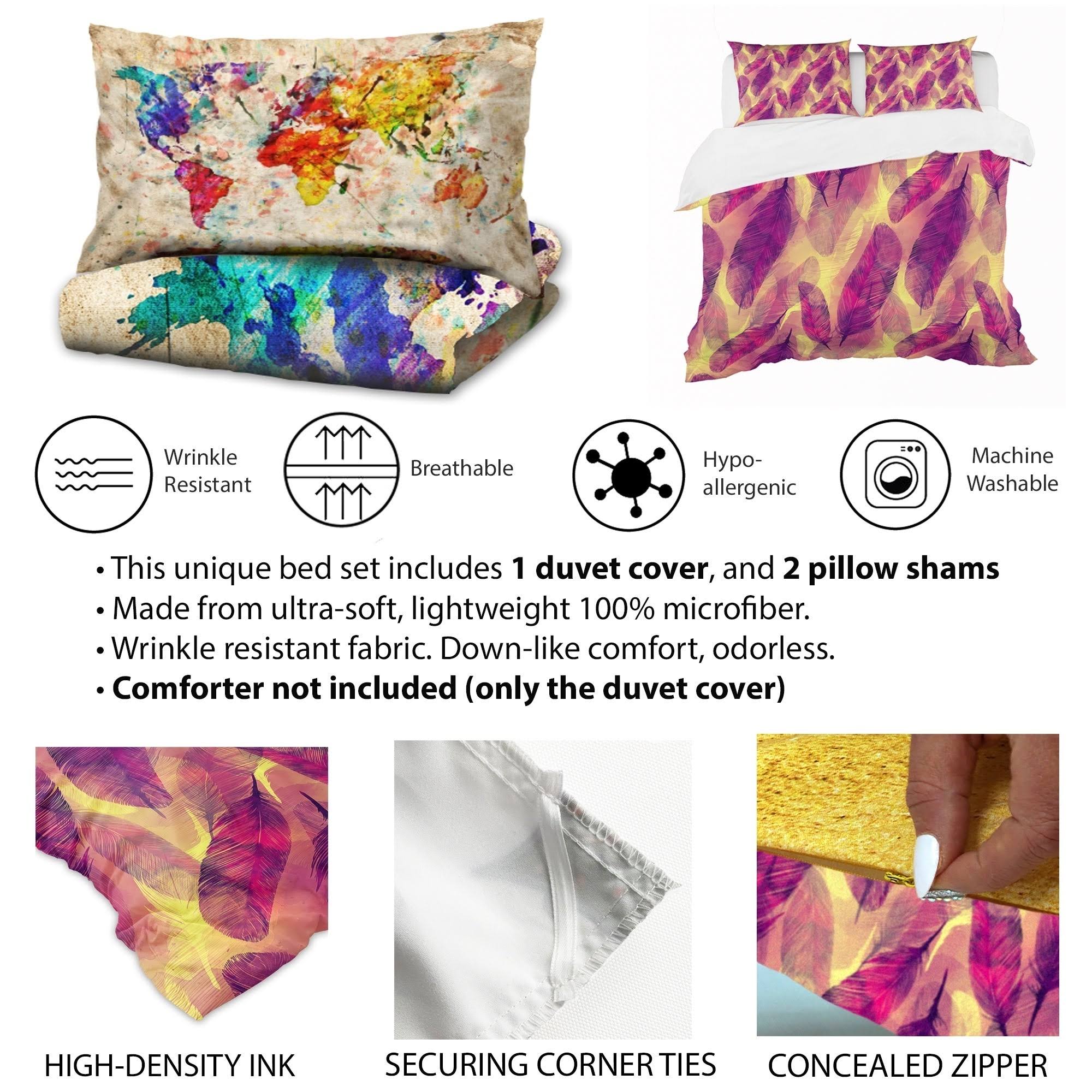 Twin Geometric Bedding Set with Duvet Cover and Sham A16724