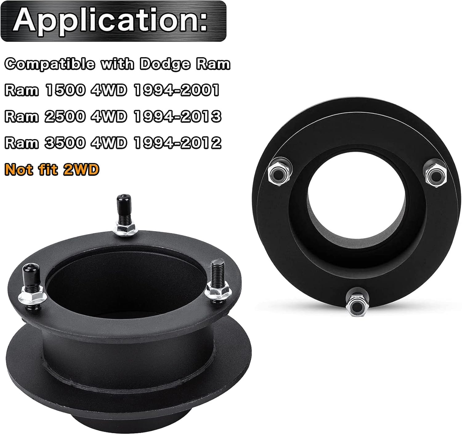 2.5 Front Leveling Lift Kits for 4WD Dodge Ram Trucks T9557