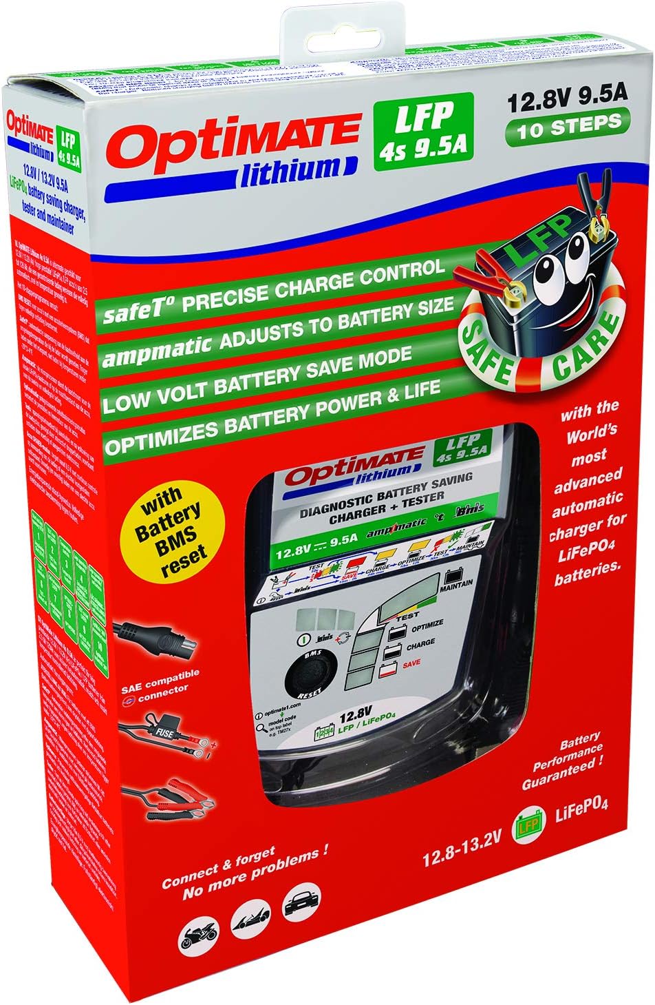 10A 12.8V sealed battery charger & maintainer F243999