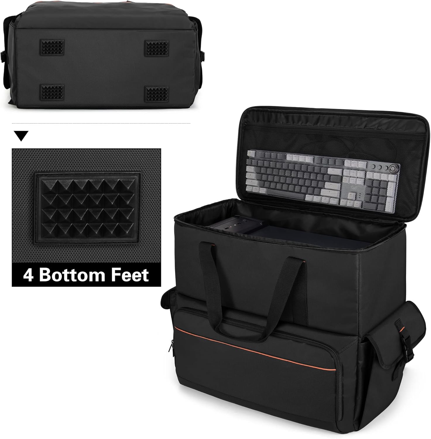 Black PC Backpack Carrying Case N6620