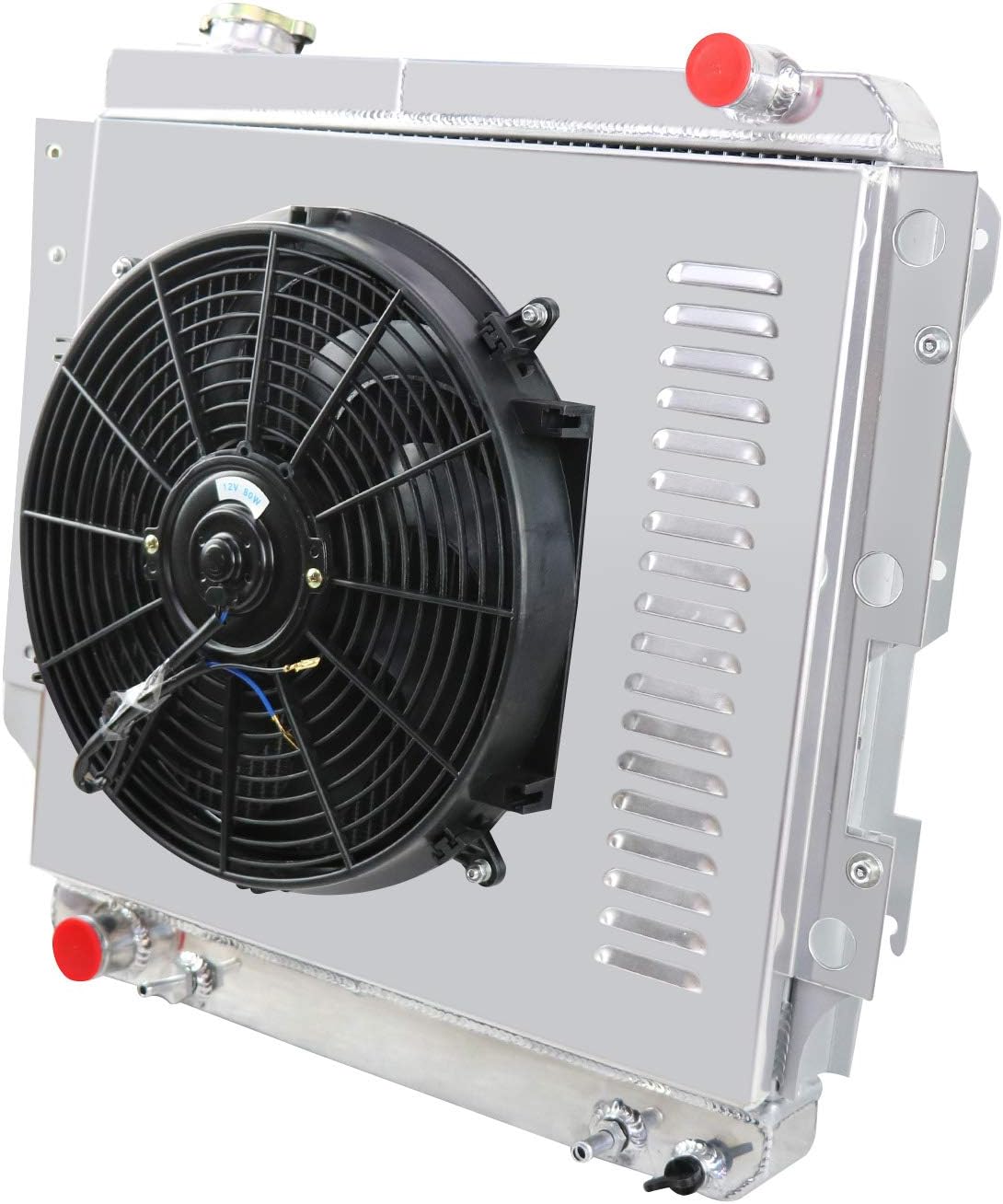 3 Row All Aluminum Radiator with Shroud Fan and Thermostat T834923