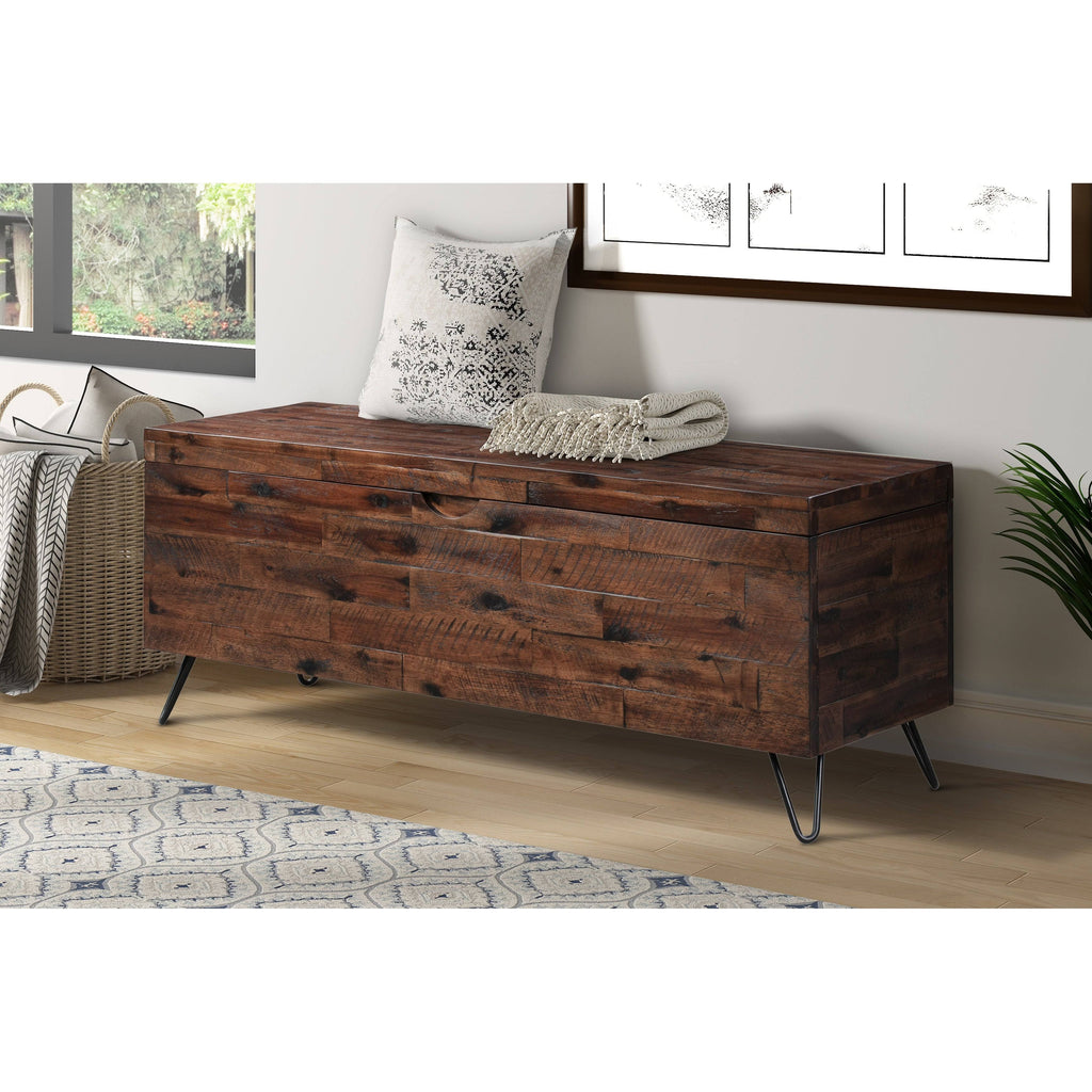 Acacia Wood Storage Bench T590