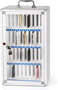 36 Slots Aluminum Alloy Pocket Chart Storage Cabinet Q1752