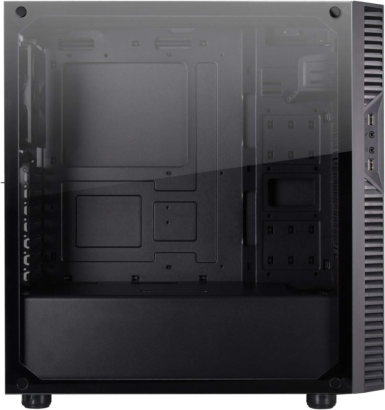 Micro-ATX & ATX Tempered Glass Computer Case V95068