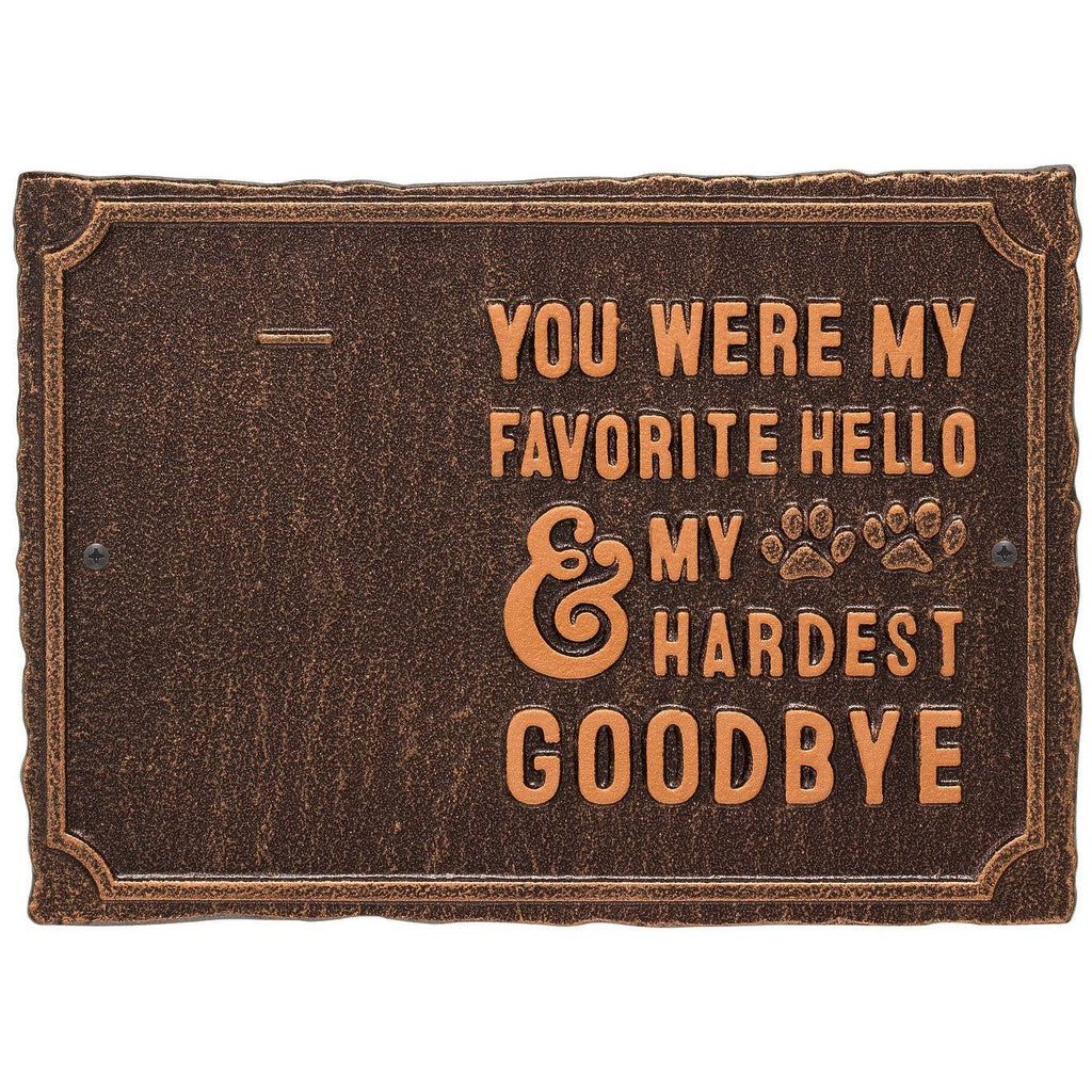 Pet Memorial Photo Wall Sign with Paw Prints and Picture Clip G794970
