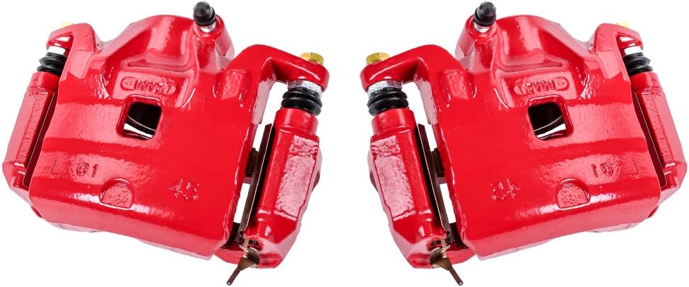 Red Coated Brake Caliper Pair Brake Kit A180