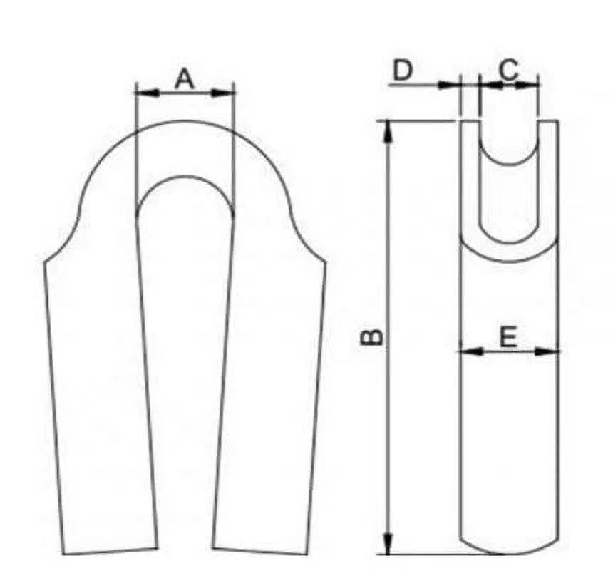10-Pack 316 Stainless Steel Wire Rope Thimble B221624