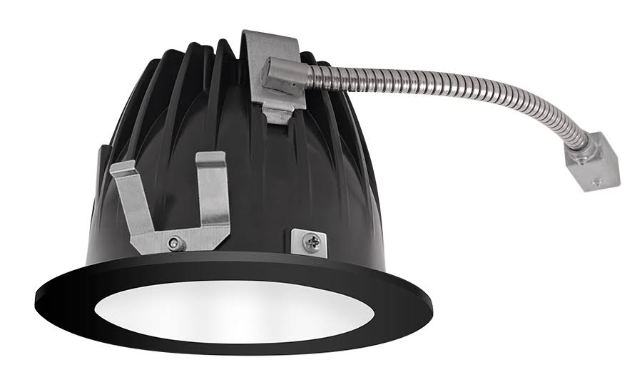 LED Trim Mod4 Round 50Deg 30K 80CRI White Cone Black Ring W6149