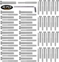 40 Pack Stainless Steel Invisible Receiver and Swage Stud End for 3/16 Inch Cable Railing X8532
