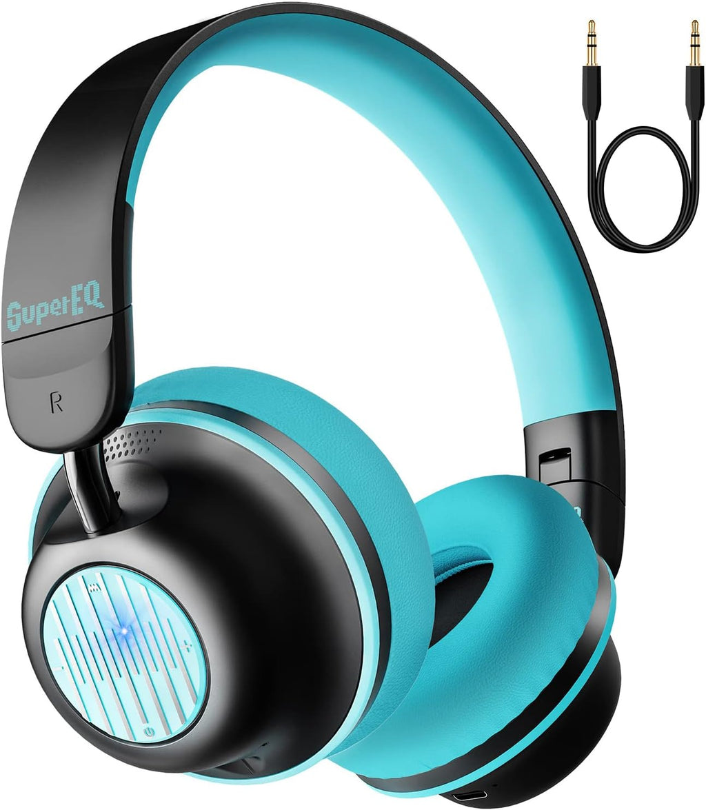 Orange Green Bluetooth Active Noise Cancelling Headphones F2808