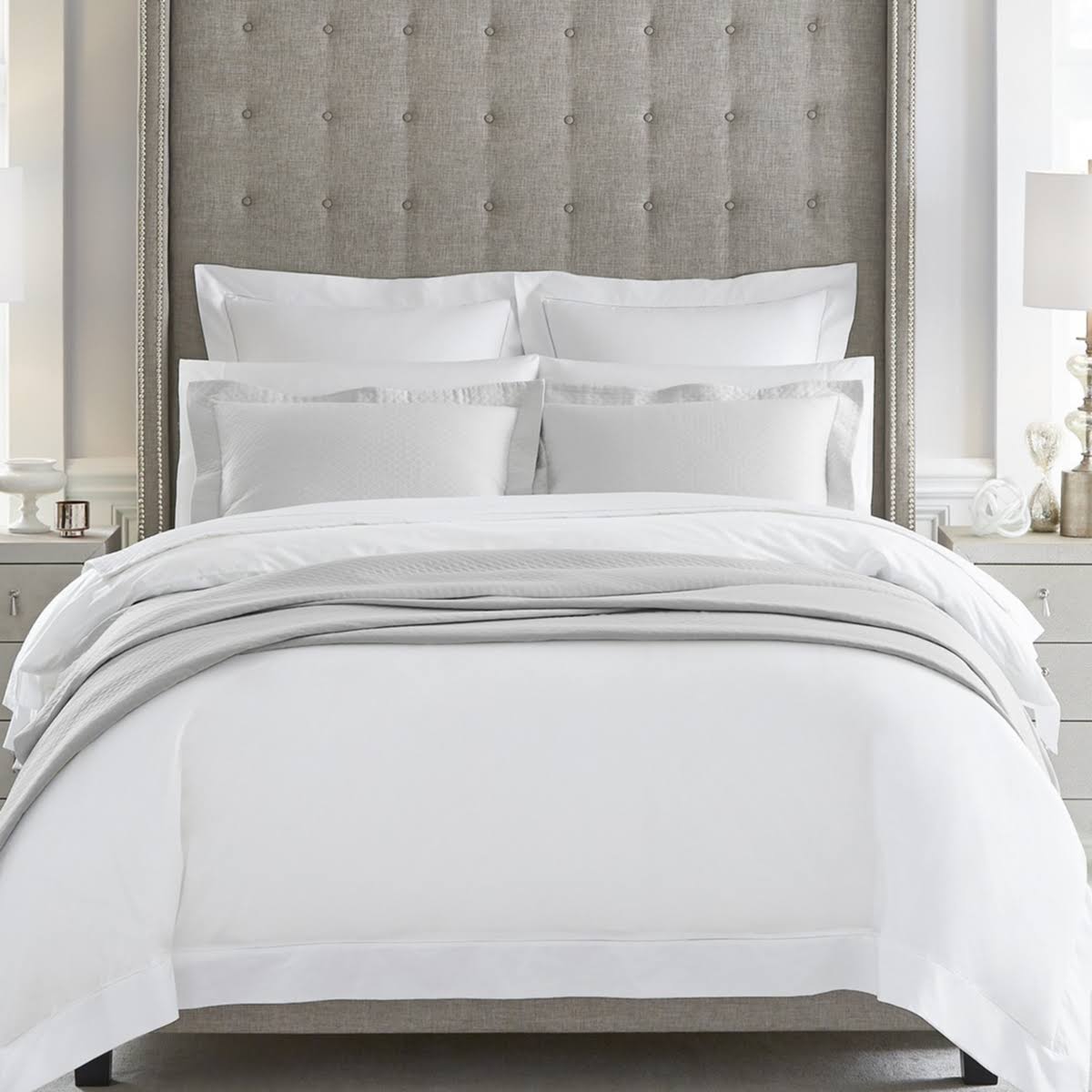 Ivory Percale Boudoir Sham L43205