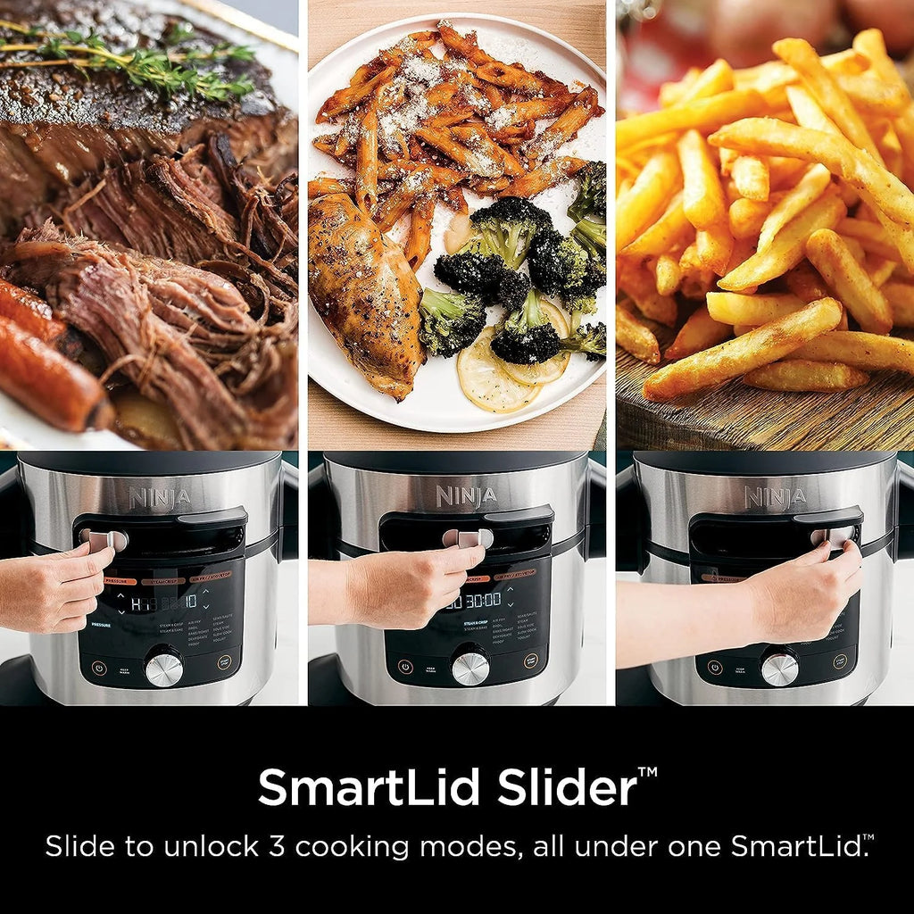 Restored Ninja 8 Qt. Pressure Cooker Steam Fryer with 5 Qt. Crisp Basket G5305