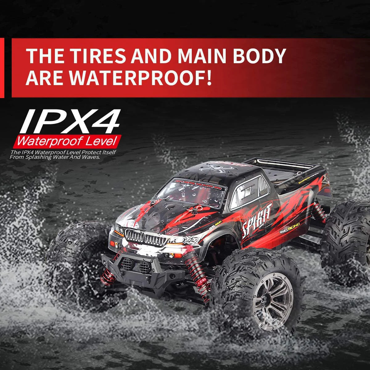 1:16 Scale 4WD Electric Off-Road RC Monster Trucks with 2 Batteries G196