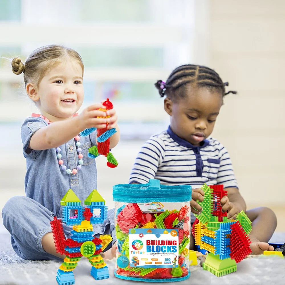 150pcs Bristle Shape 3D Building Blocks Toy Set S3451