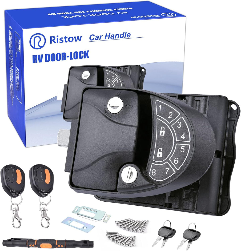 RV Keyless Entry Door Lock with Backlit Keypad and Install Tools K56687