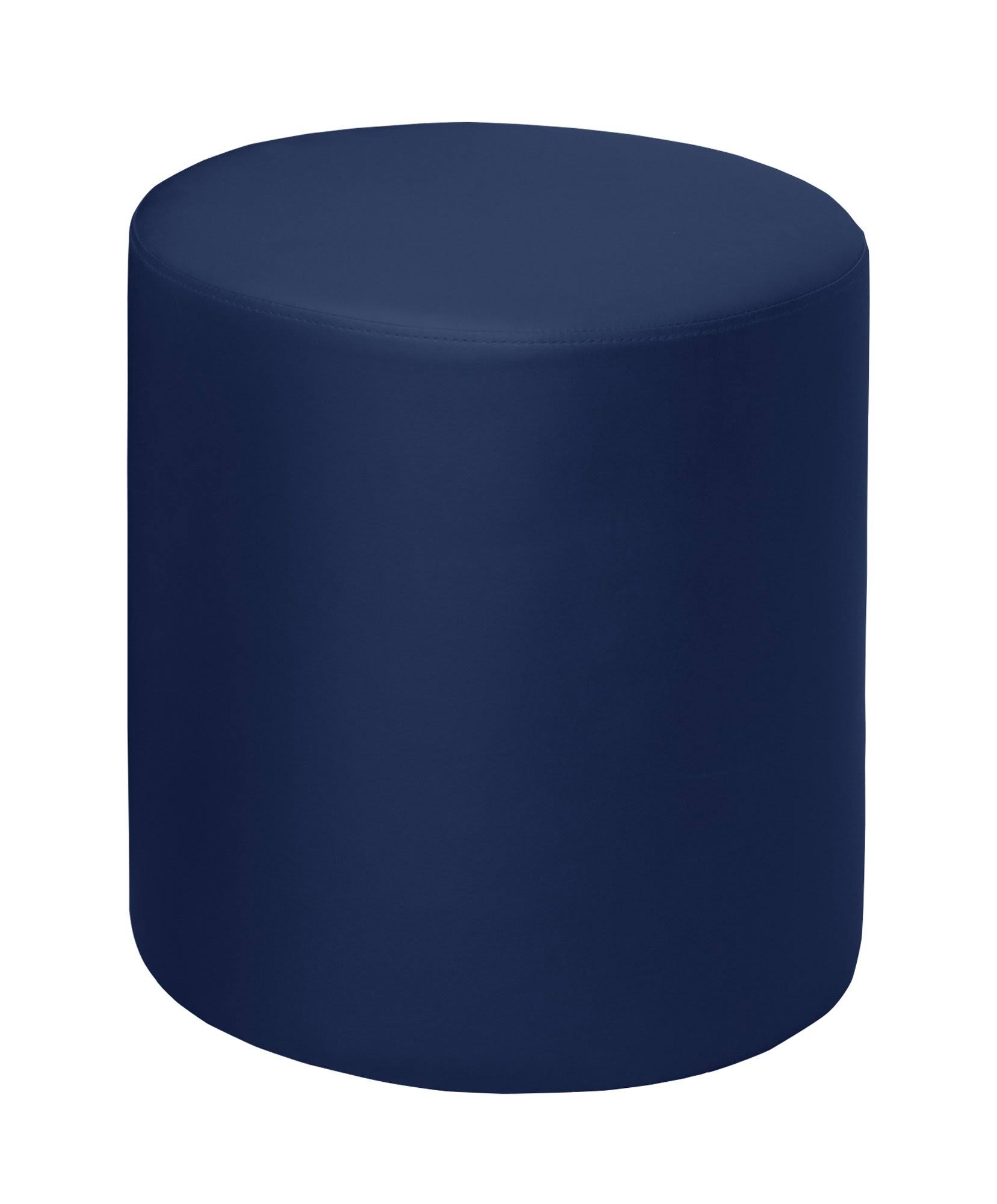 Naval Blue Round Ottoman J1237