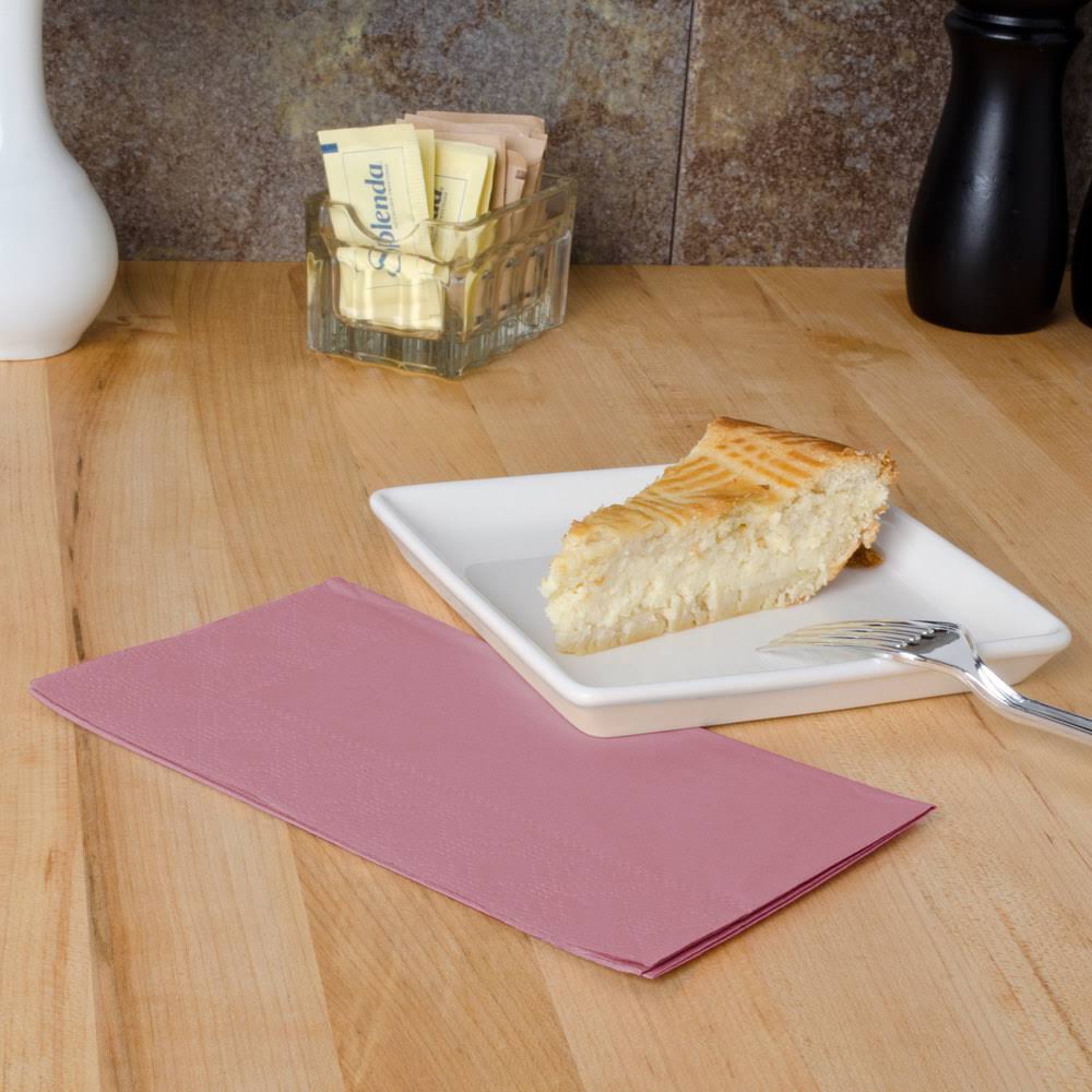 Dusty Rose Paper Dinner Napkin, 1000/Case T651
