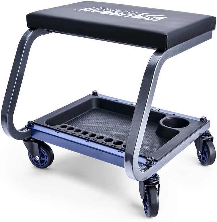 Fastback Shop Stool, 350 lbs. Capacity, Pack of 2 H586460