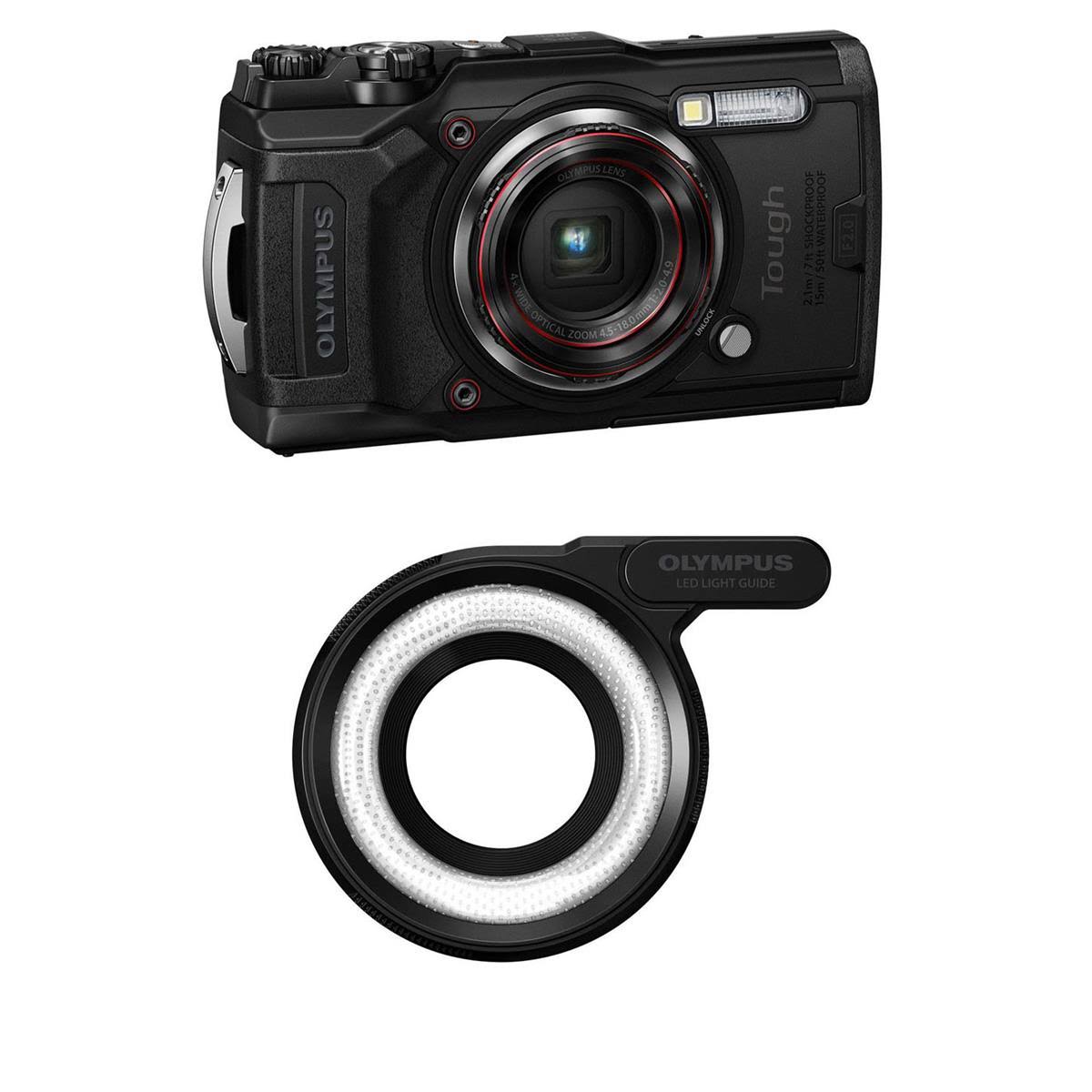 Black Digital Camera with LED Light Guide C924158
