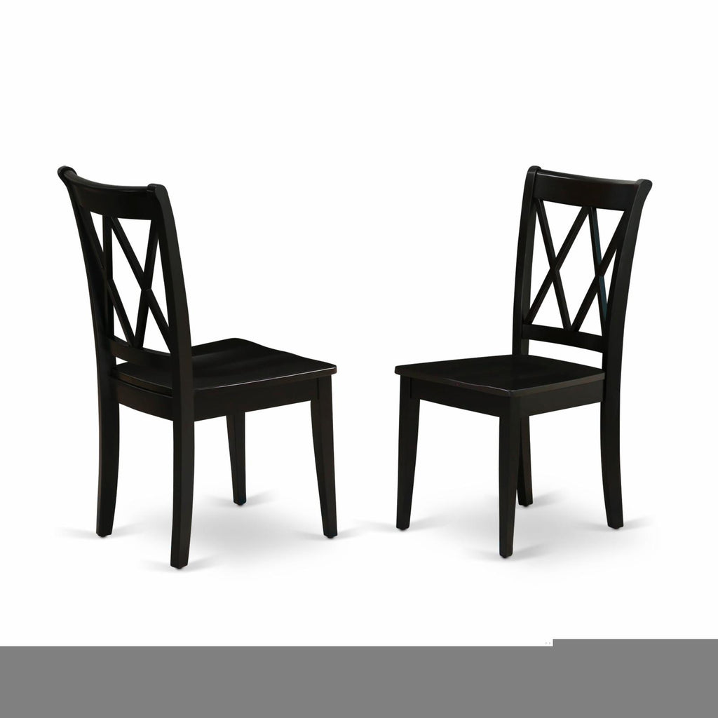 Black Wood Dining Chairs (Set of 2) K439