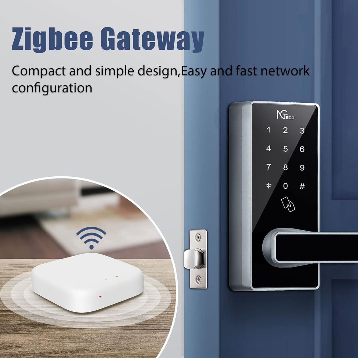 Smart Lock with WiFi Keyless Entry Digital Keypad X7565