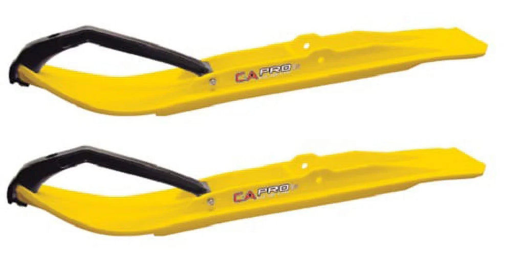 Yellow XT Snowmobile Skis with 10" Round Bars Complete Kit F830730