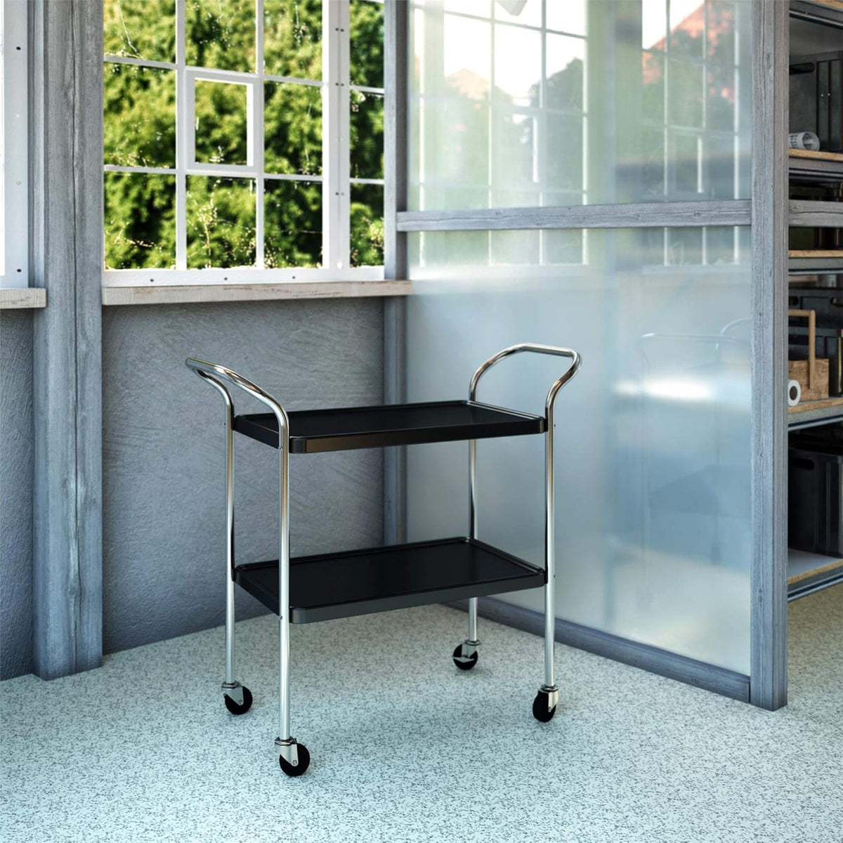 White 3 Tier Serving Cart P618968