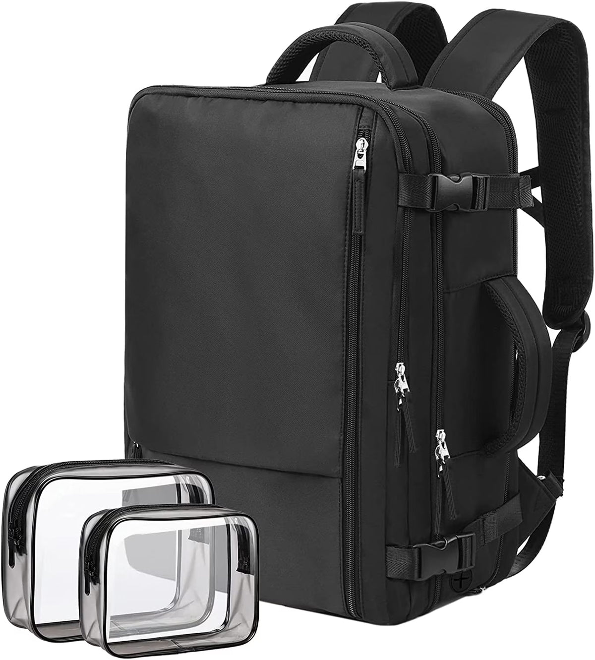 Extra Large 40L Waterproof Travel Backpack (Black) K765428