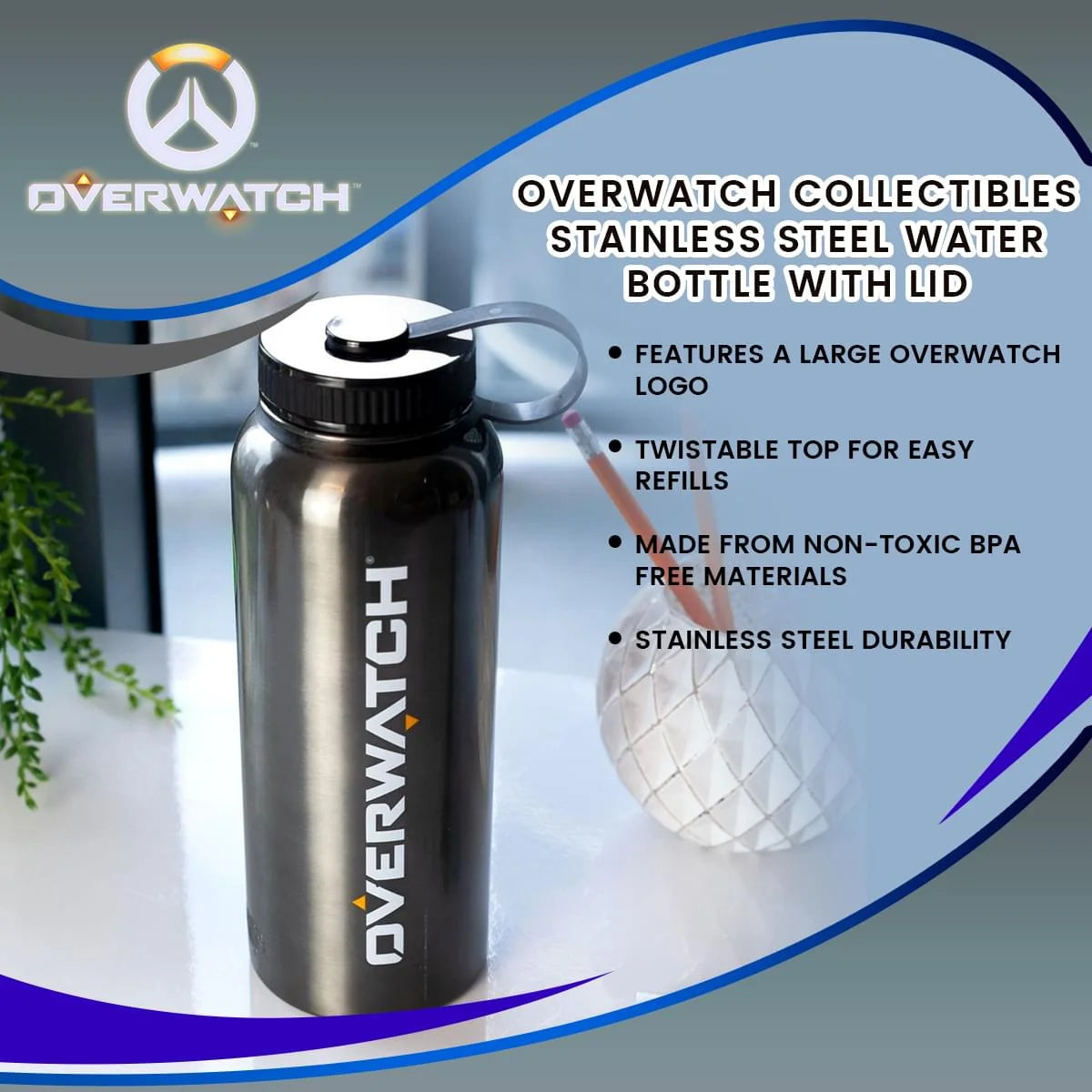 Stainless Steel Water Bottle with Lid C722