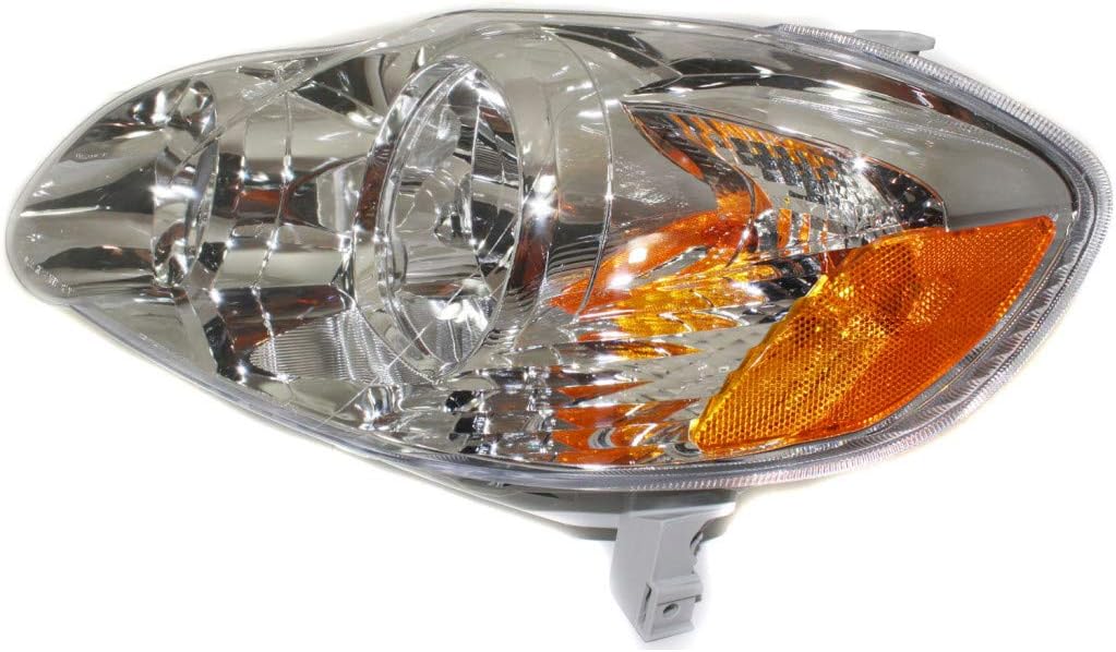 2005-2008 Toyota Corolla Headlight Assembly Driver and Passenger Side with Bulbs A2979