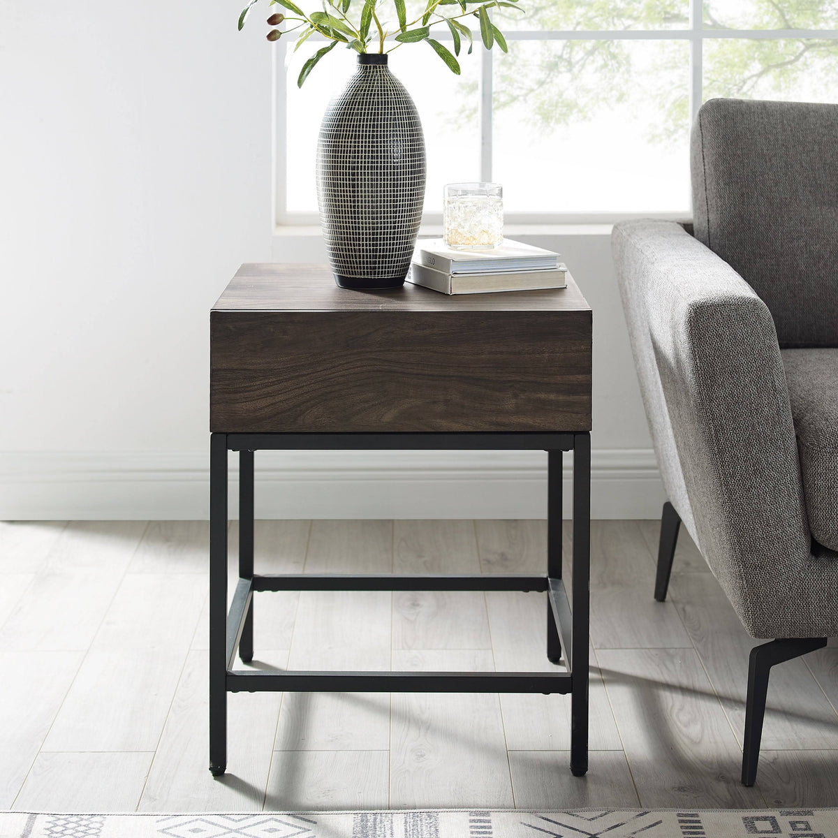 Brown Ash End Table J7678