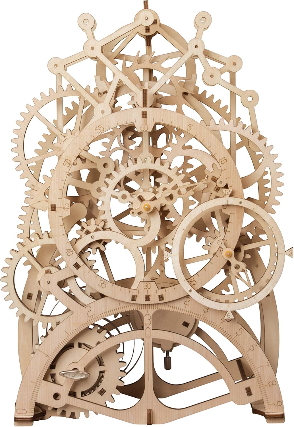 Pendulum Clock 3D Wooden Puzzle DIY Model Building Kit Q7156