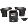 Matte Black 115 HP Boat Engine Cowling Kit (4PC) M151