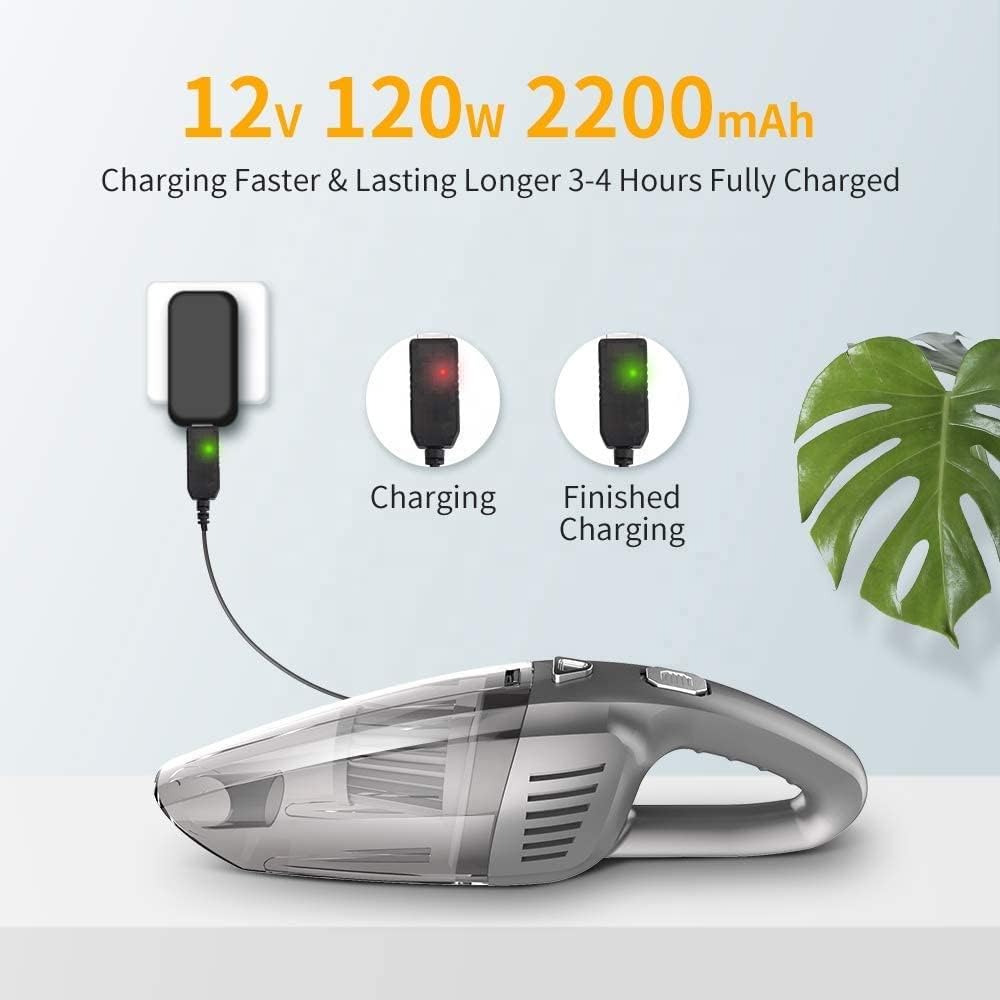 Cordless Handheld Car Vacuum Cleaner with USB Charging, Pack of 2 U653348