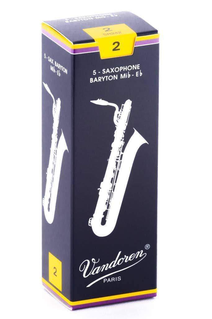 Baritone Saxophone Reeds Strength 2, 5-Pack I348
