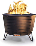 25 Inch Stainless Steel Low Smoke Fire Pit with Wood Pack and Cloth Cover Q654062