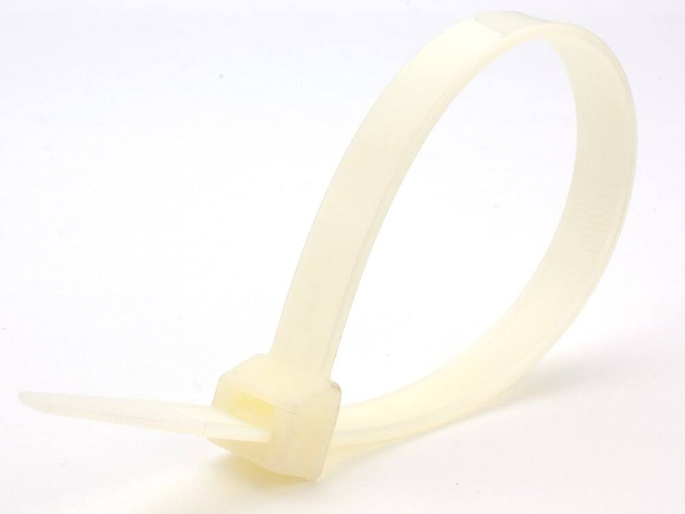 18 inch Natural Cable Tie - 100 Pack E266