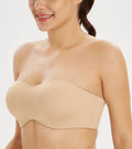 Seamless Strapless Minimizer Bra (Beige, 44DD) F128145