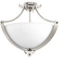 Polished Nickel Two-Light Semi-Flush Convertible Y44021