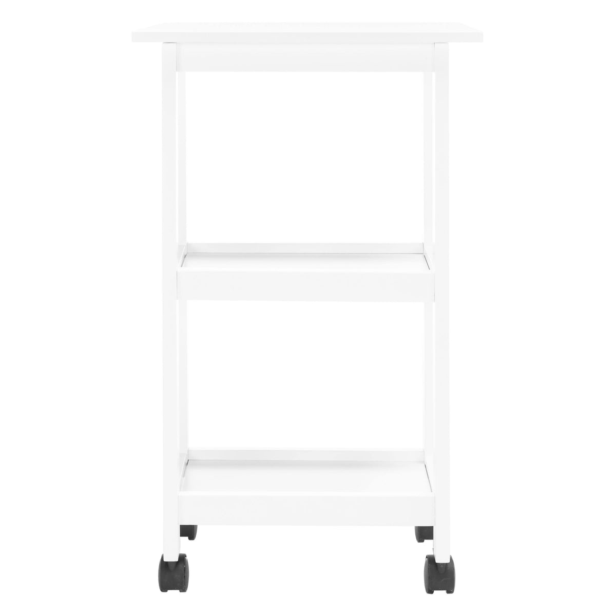 Black 2 Shelf Kitchen Cart S4166