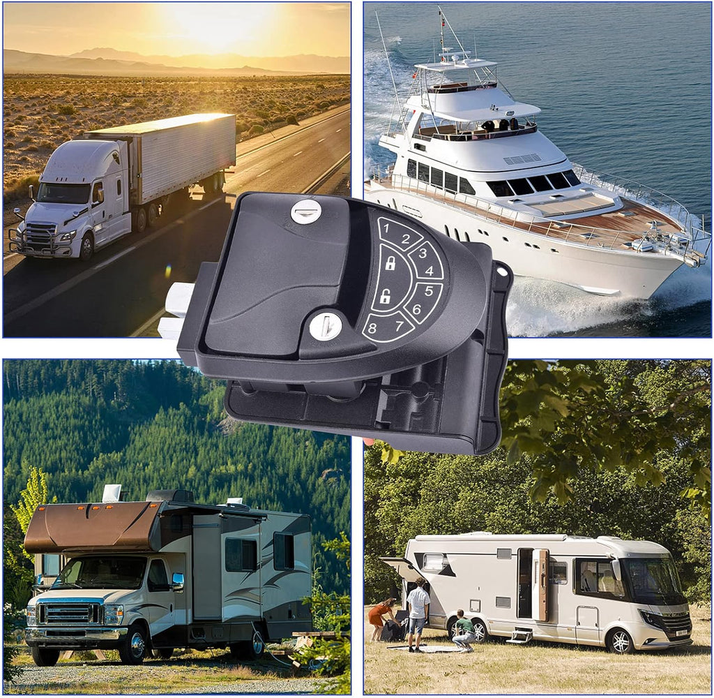 RV Keyless Entry Door Lock with Backlit Keypad and Install Tools K56687